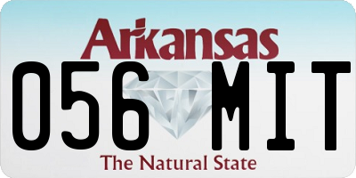 AR license plate 056MIT