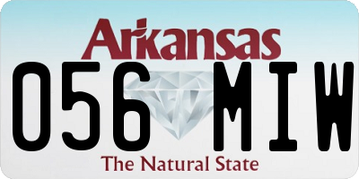 AR license plate 056MIW