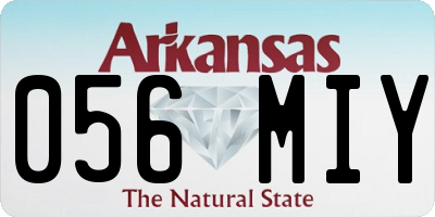 AR license plate 056MIY