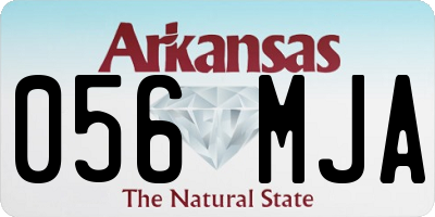 AR license plate 056MJA