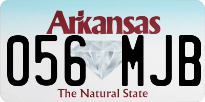 AR license plate 056MJB