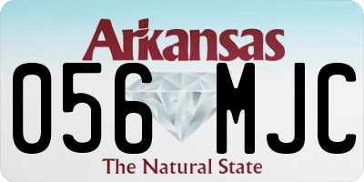 AR license plate 056MJC