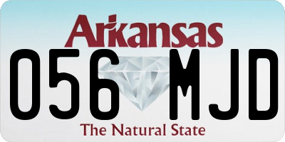 AR license plate 056MJD