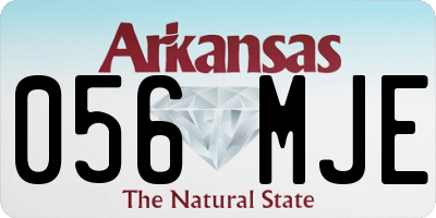 AR license plate 056MJE