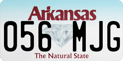 AR license plate 056MJG