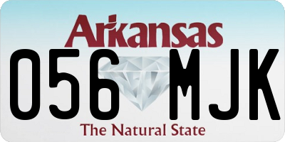 AR license plate 056MJK