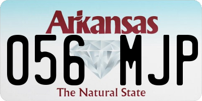 AR license plate 056MJP