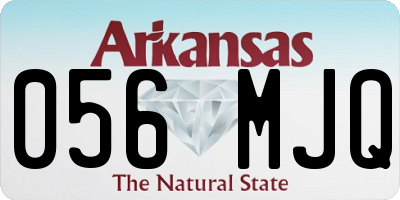 AR license plate 056MJQ