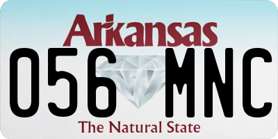 AR license plate 056MNC