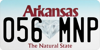 AR license plate 056MNP