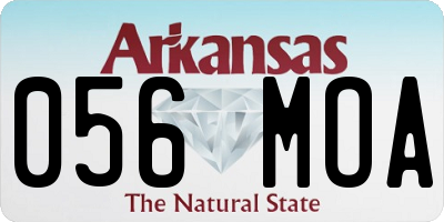 AR license plate 056MOA
