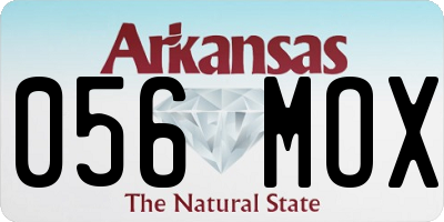 AR license plate 056MOX