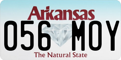 AR license plate 056MOY
