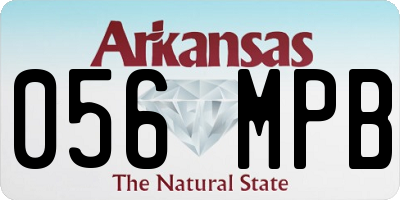 AR license plate 056MPB