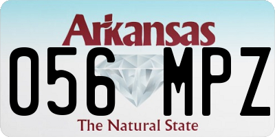 AR license plate 056MPZ