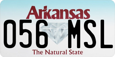 AR license plate 056MSL