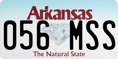 AR license plate 056MSS