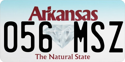 AR license plate 056MSZ