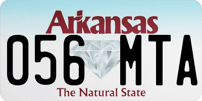 AR license plate 056MTA