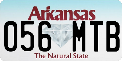 AR license plate 056MTB