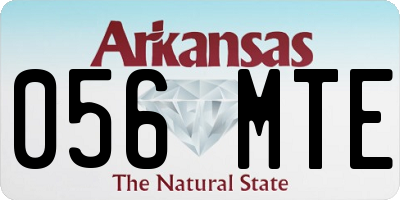 AR license plate 056MTE