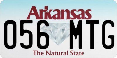 AR license plate 056MTG