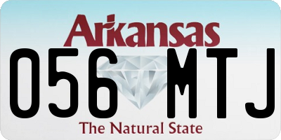 AR license plate 056MTJ