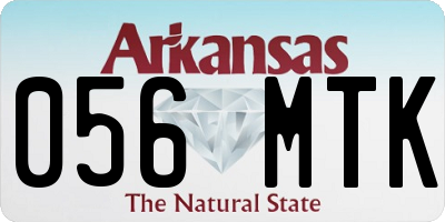 AR license plate 056MTK