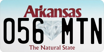 AR license plate 056MTN