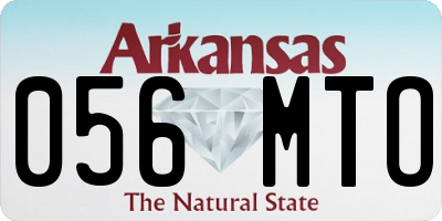 AR license plate 056MTO