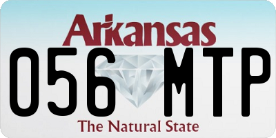 AR license plate 056MTP