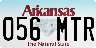 AR license plate 056MTR