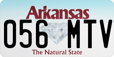 AR license plate 056MTV