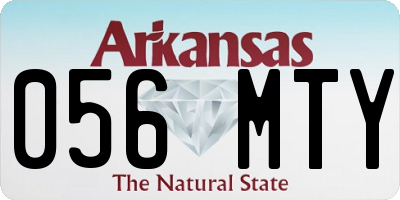 AR license plate 056MTY