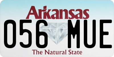 AR license plate 056MUE