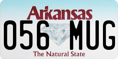 AR license plate 056MUG