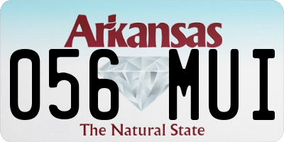 AR license plate 056MUI