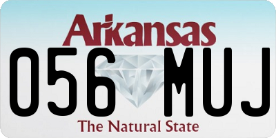 AR license plate 056MUJ