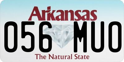 AR license plate 056MUO