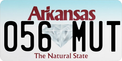 AR license plate 056MUT