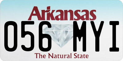 AR license plate 056MYI