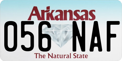 AR license plate 056NAF