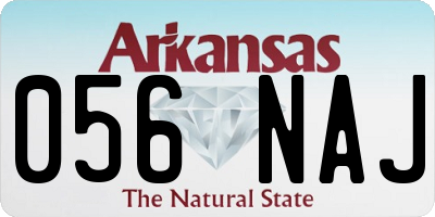AR license plate 056NAJ