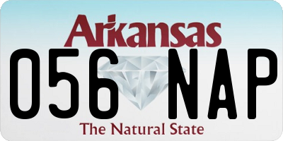 AR license plate 056NAP