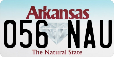 AR license plate 056NAU