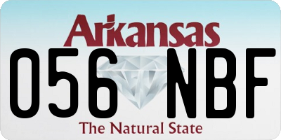 AR license plate 056NBF