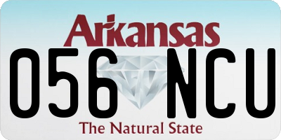 AR license plate 056NCU