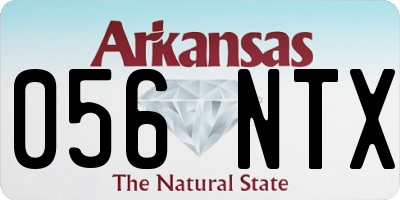 AR license plate 056NTX