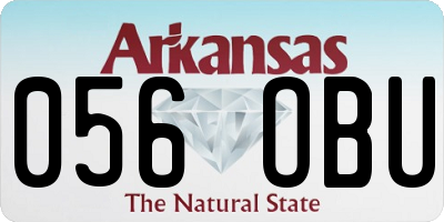 AR license plate 056OBU