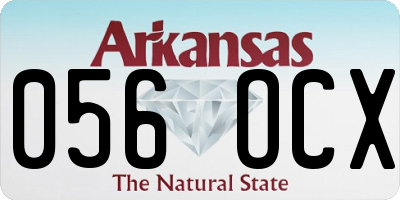 AR license plate 056OCX